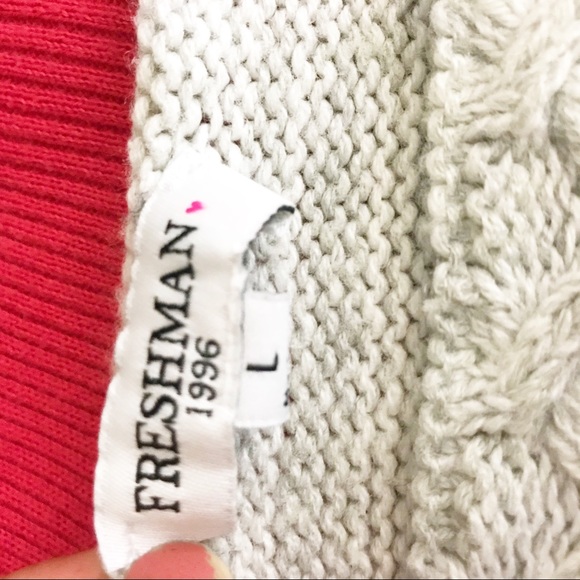 Freshman 1996 Gray Side Tie Sweater - Picture 2 of 9